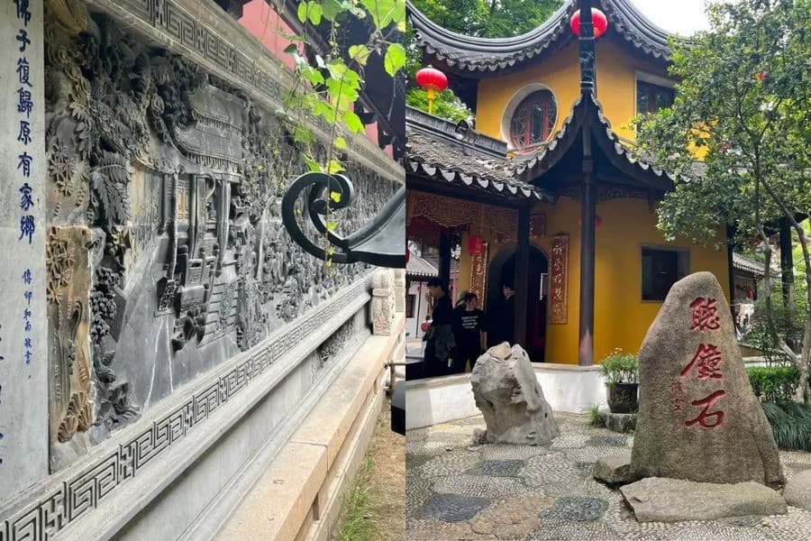 bên trong Hàn Sơn Tự