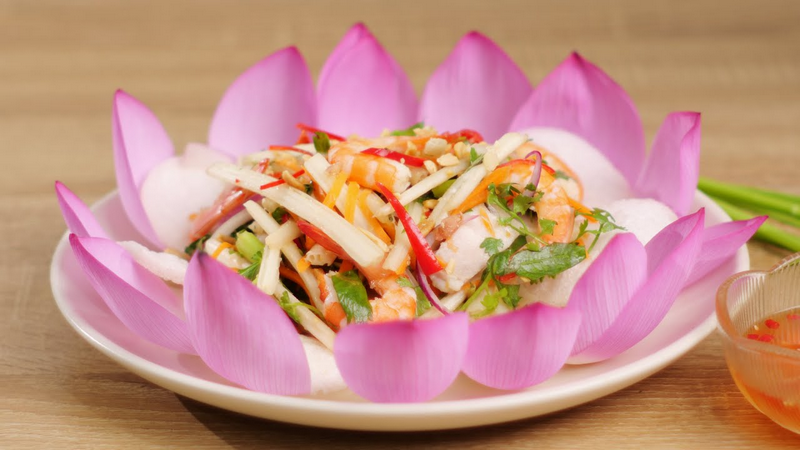 gỏi ngó sen đồng tháp