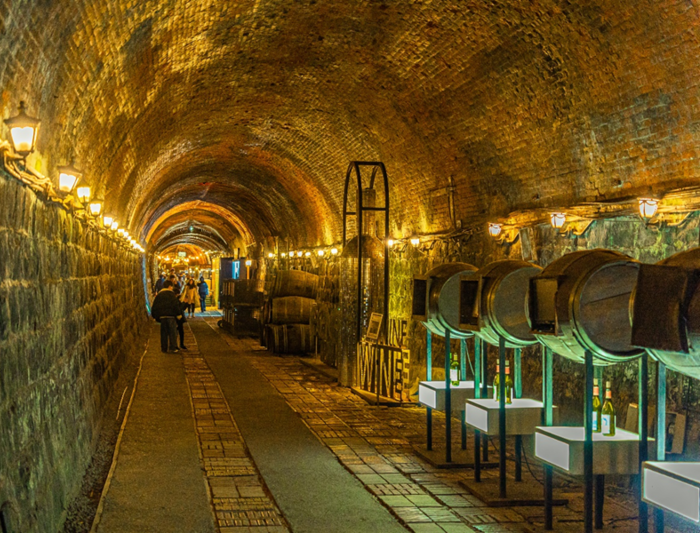 đường hầm rượu vang