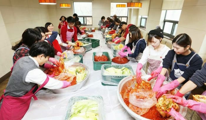 lớp học làm kim chi