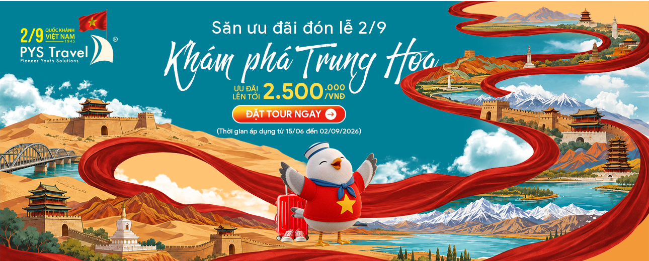 Tour Trung Quốc lễ 2/9