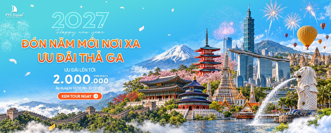 Tour Nước Ngoài Tết Dương lịch 2027